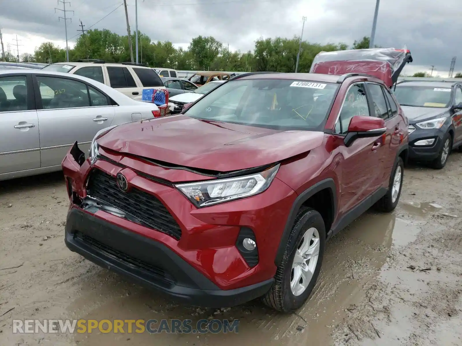 2 Photograph of a damaged car 2T3P1RFV1MW154429 TOYOTA RAV4 2021