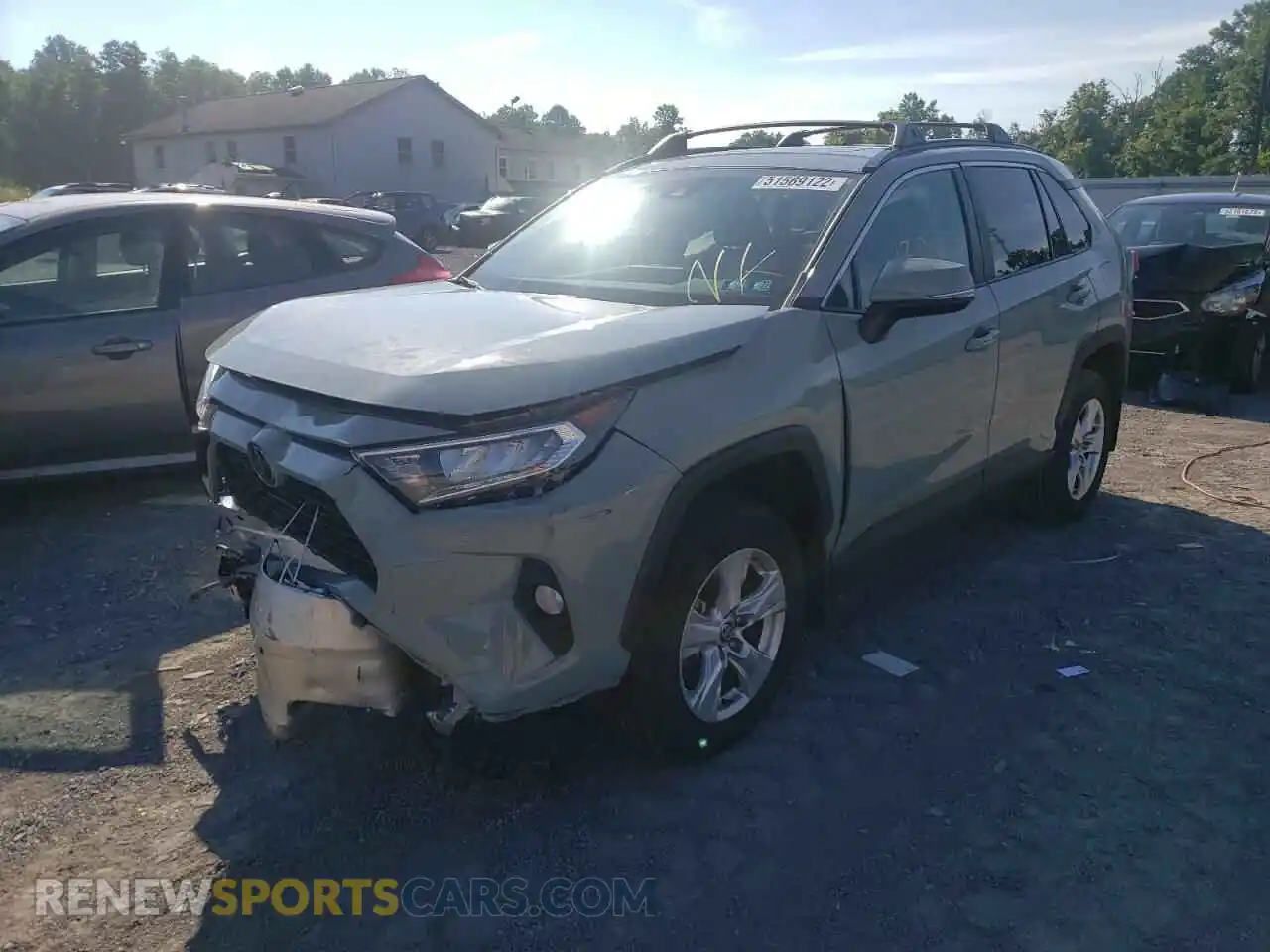 2 Photograph of a damaged car 2T3P1RFV1MW223328 TOYOTA RAV4 2021