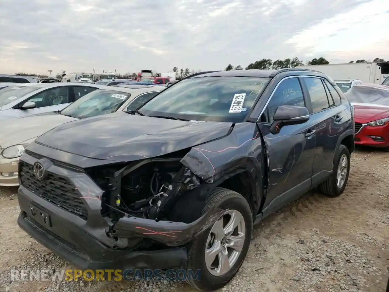 2 Photograph of a damaged car 2T3P1RFV2MW220051 TOYOTA RAV4 2021