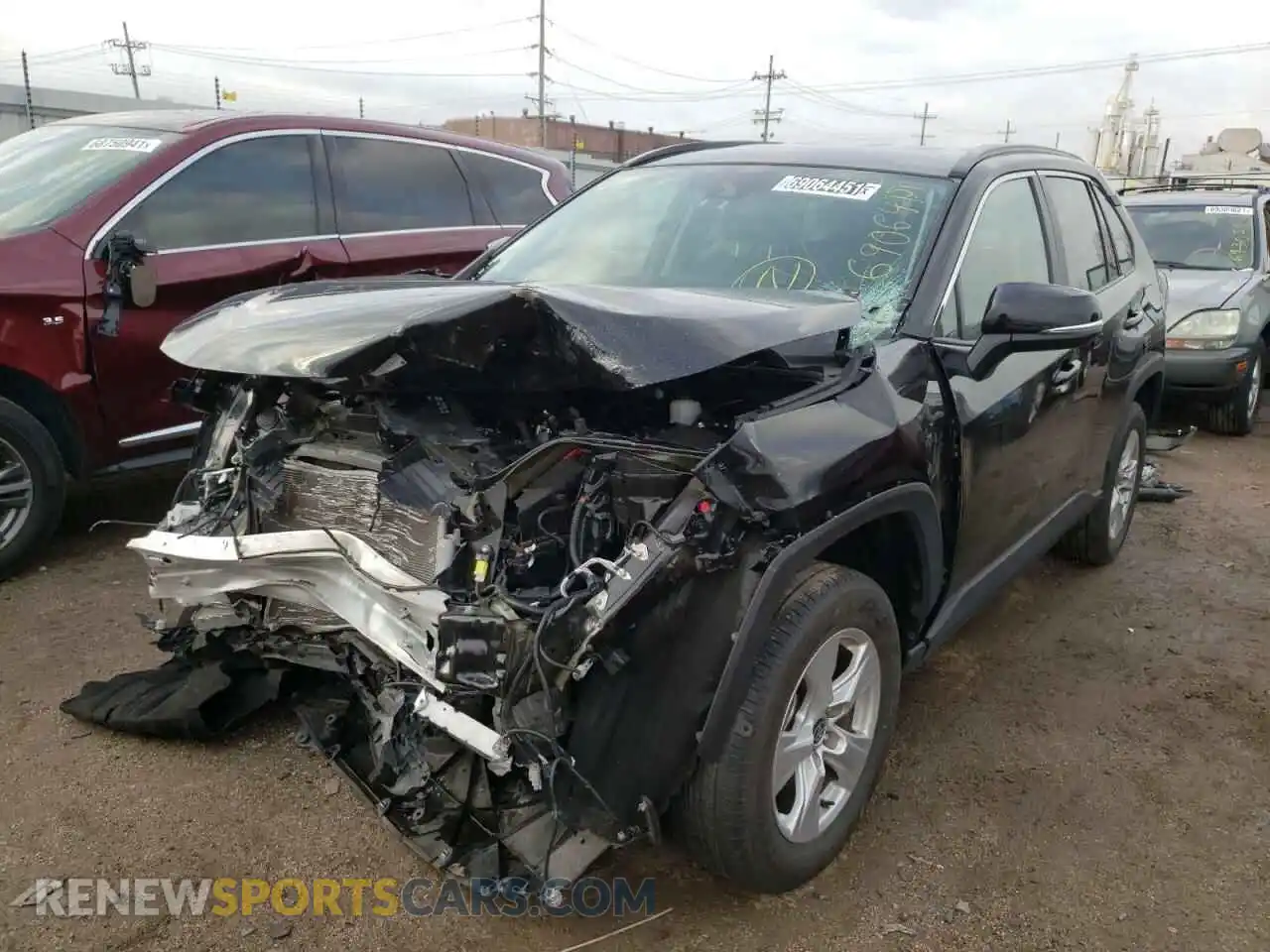 2 Photograph of a damaged car 2T3P1RFV3MW178960 TOYOTA RAV4 2021
