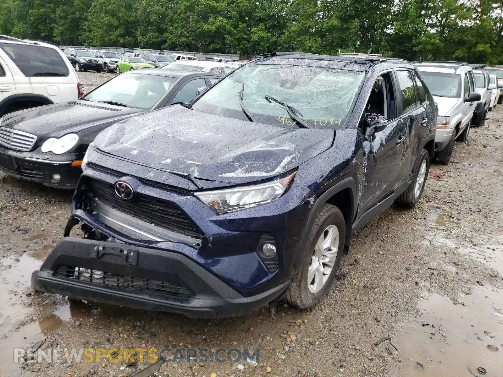 2 Photograph of a damaged car 2T3P1RFV4MW151296 TOYOTA RAV4 2021