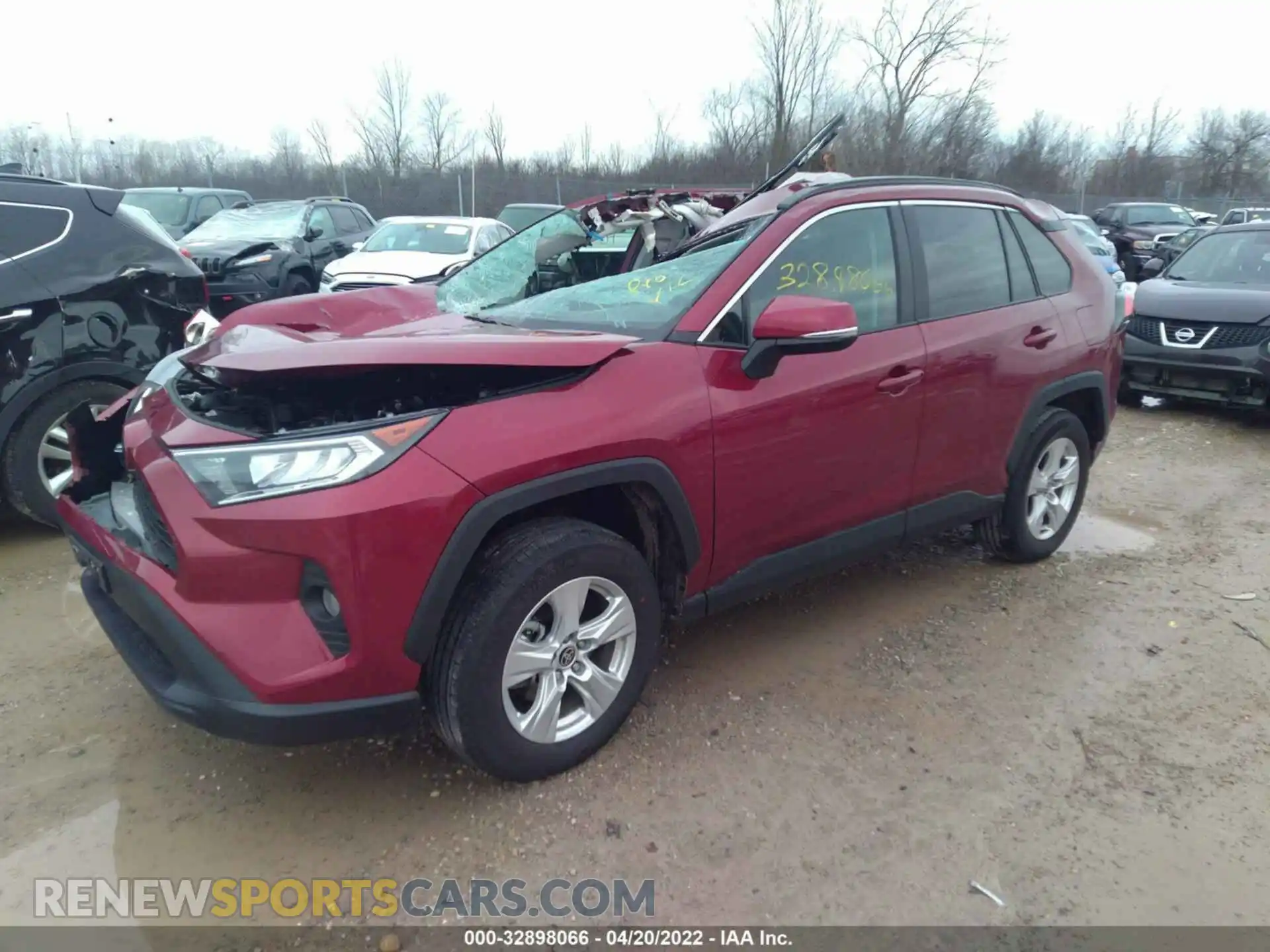 2 fotografías del automóvil dañado 2T3P1RFV4MW234808 TOYOTA RAV4 2021