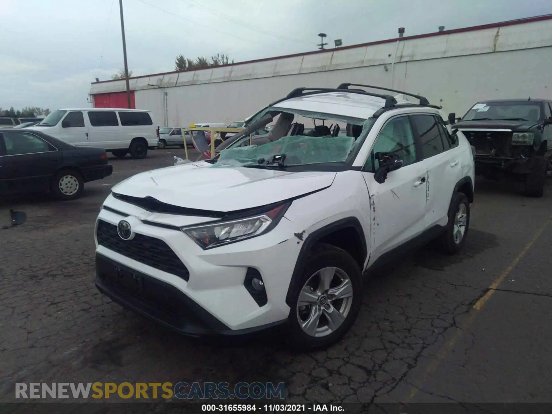 2 Photograph of a damaged car 2T3P1RFV5MC158159 TOYOTA RAV4 2021