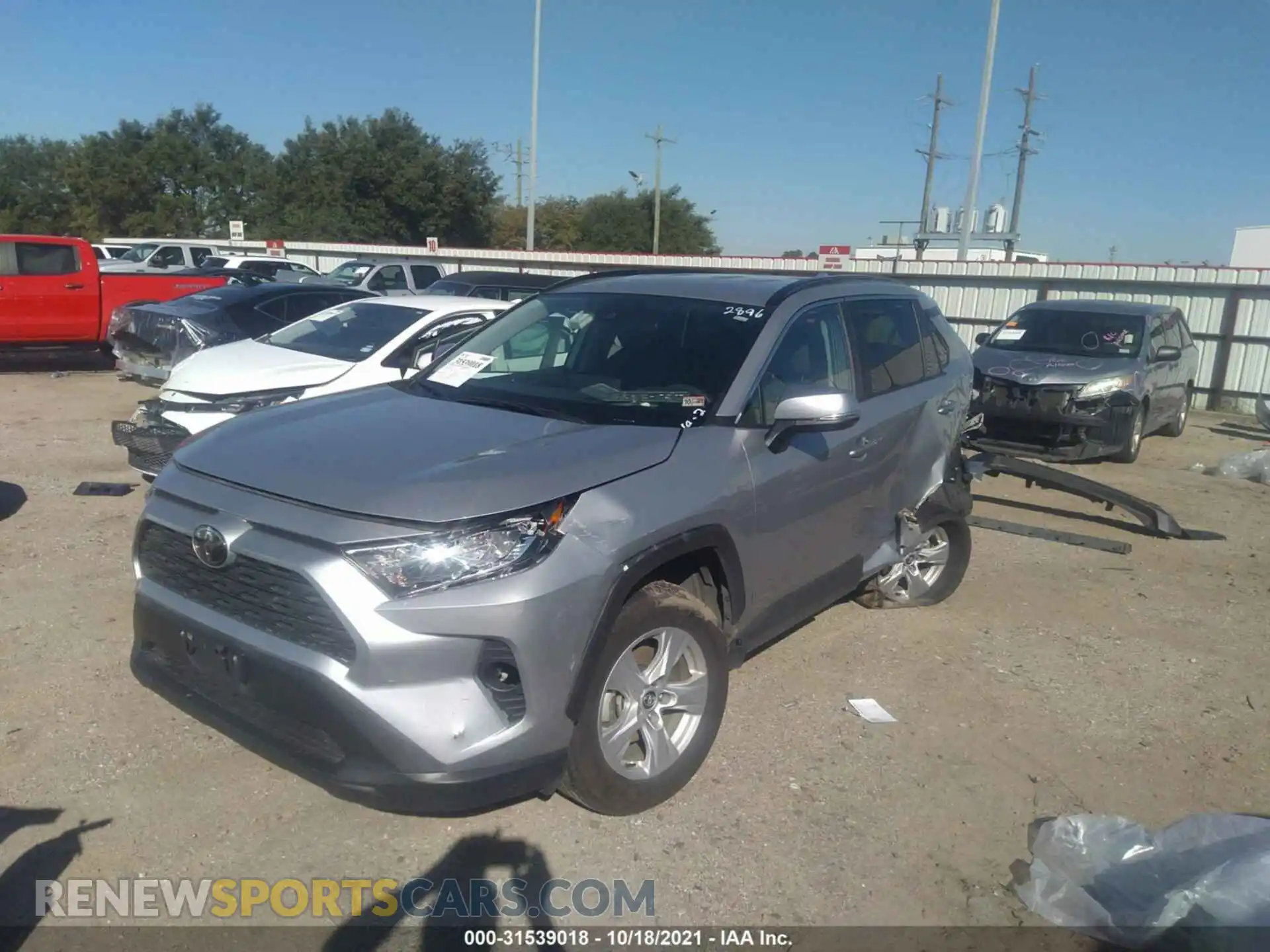 2 Photograph of a damaged car 2T3P1RFV5MW142896 TOYOTA RAV4 2021