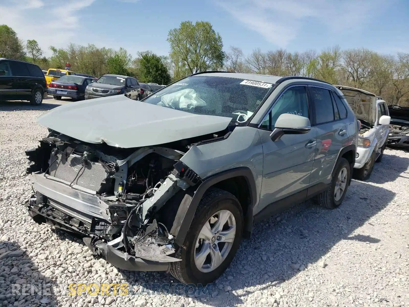 2 Photograph of a damaged car 2T3P1RFV5MW176188 TOYOTA RAV4 2021