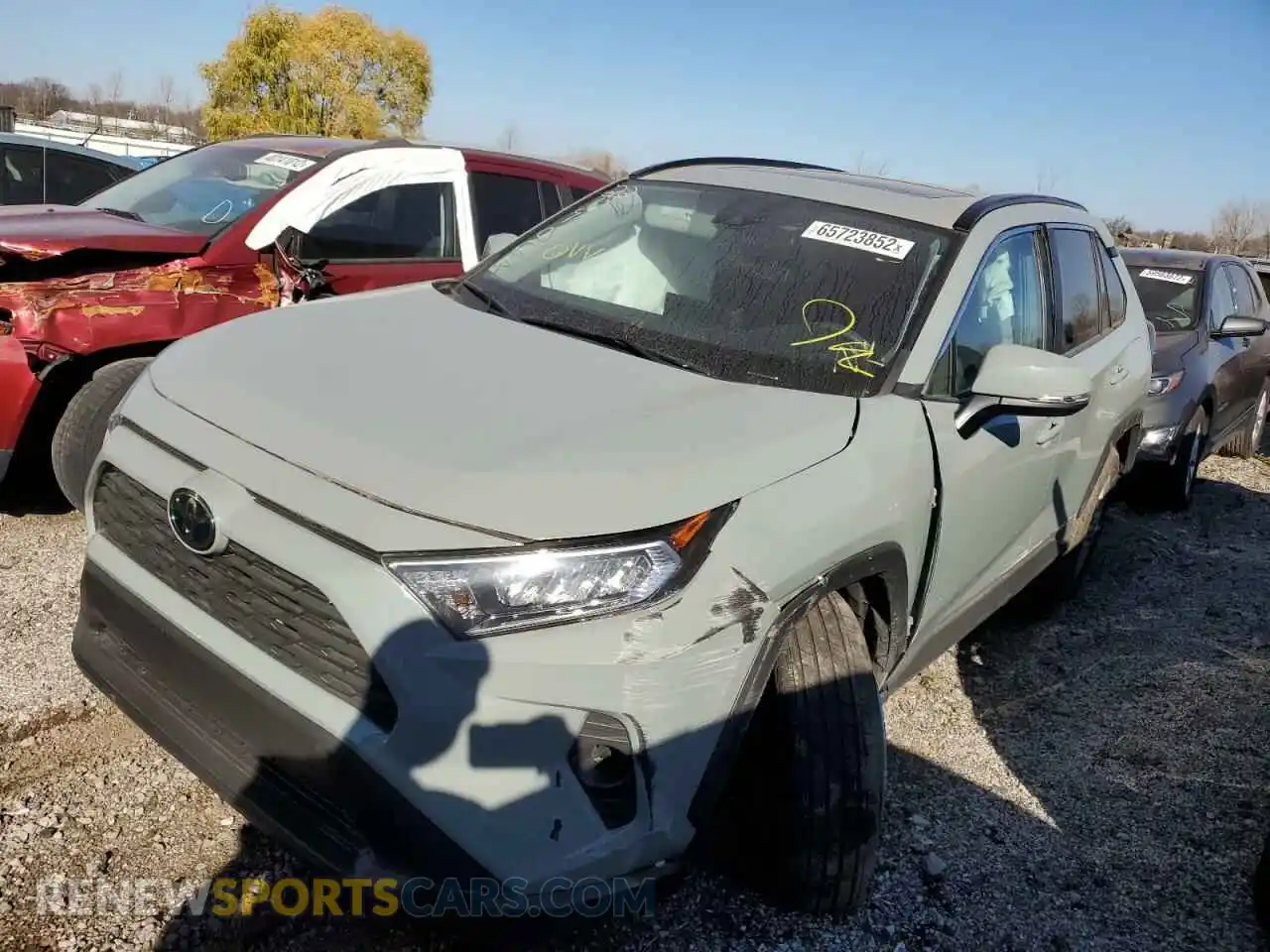 2 Photograph of a damaged car 2T3P1RFV5MW190608 TOYOTA RAV4 2021