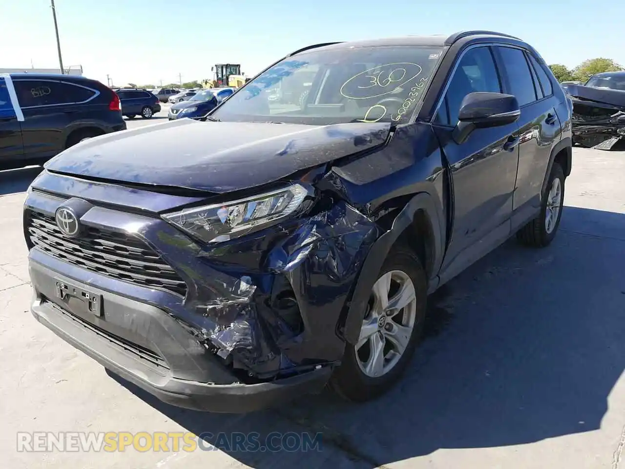 2 Фотография поврежденного автомобиля 2T3P1RFV6MW191816 TOYOTA RAV4 2021