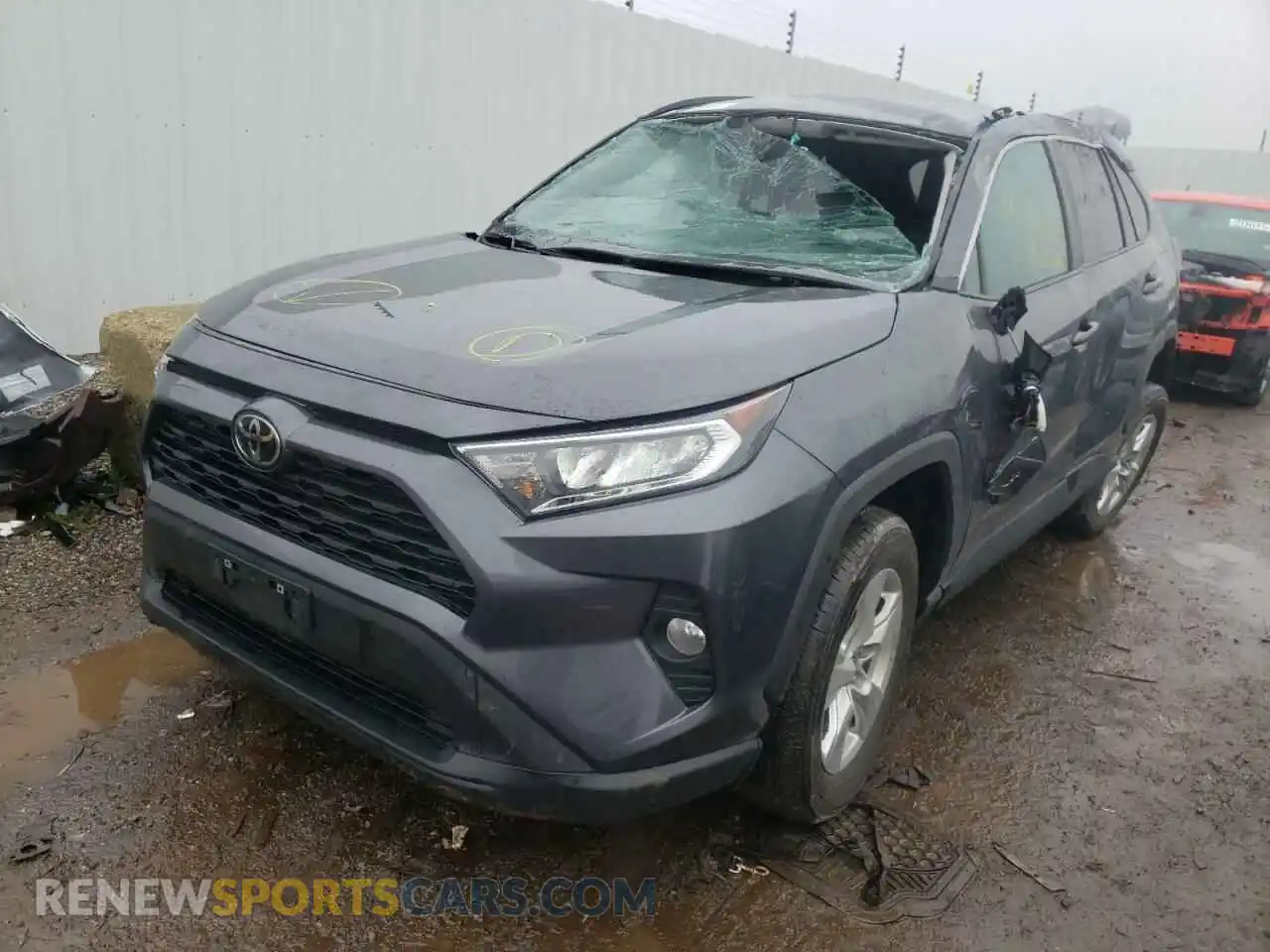 2 Photograph of a damaged car 2T3P1RFV7MW223222 TOYOTA RAV4 2021