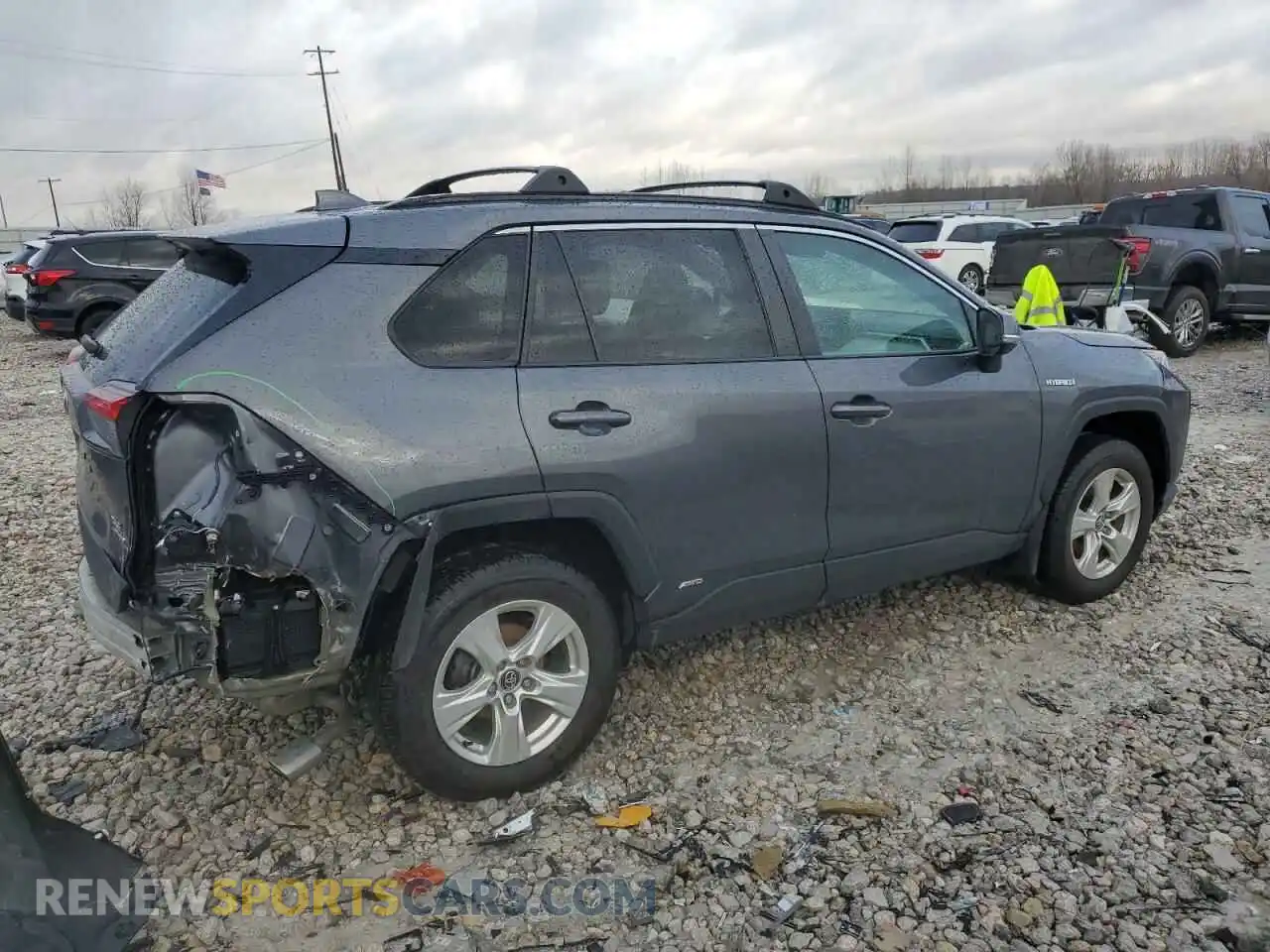 3 fotografías del automóvil dañado 2T3R6RFV1MW003844 TOYOTA RAV4 2021