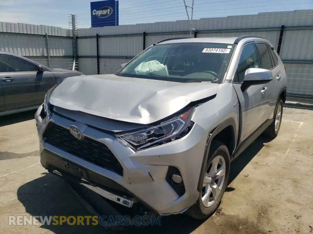 2 Photograph of a damaged car 2T3R6RFV8MW010192 TOYOTA RAV4 2021