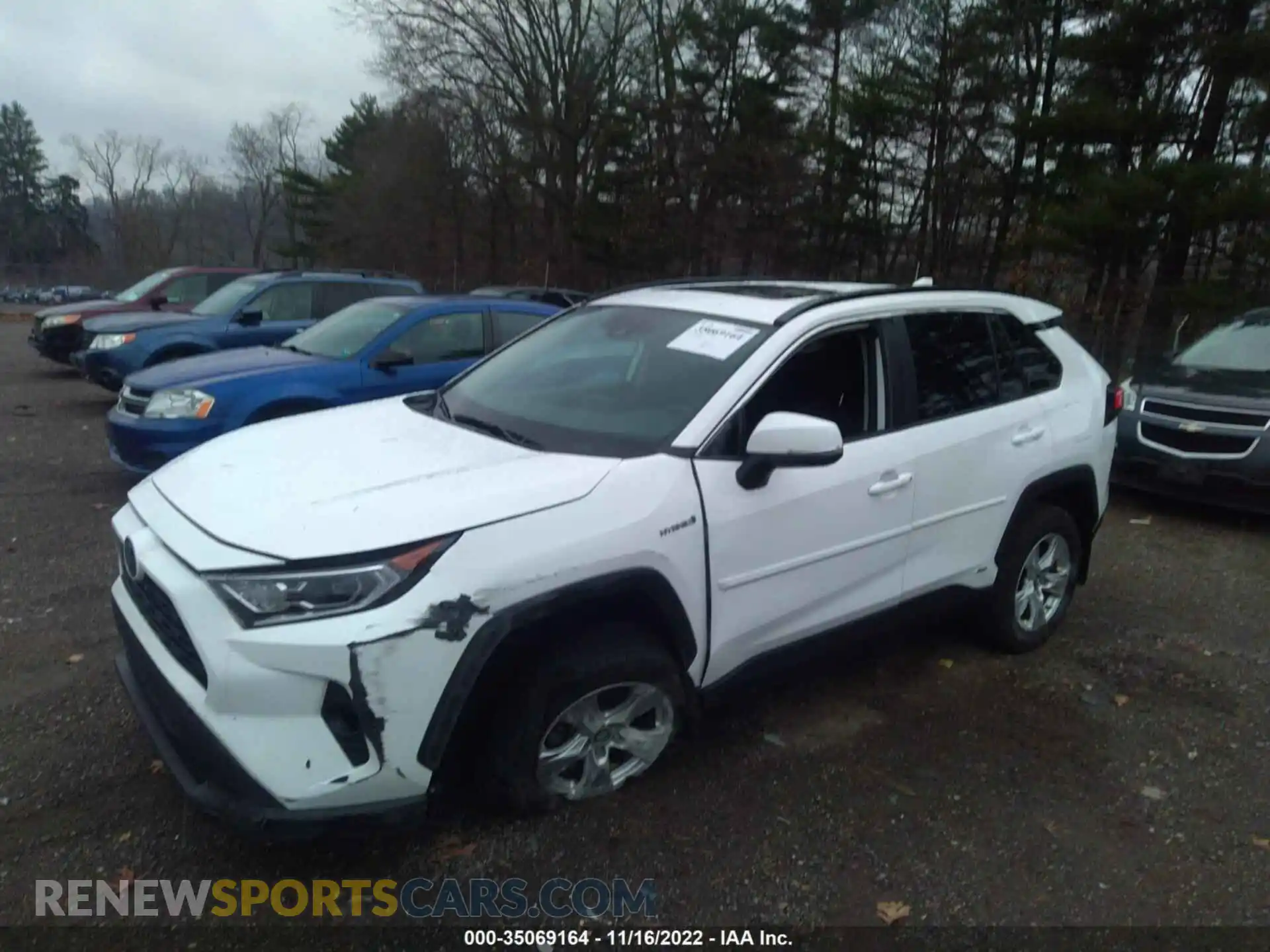 2 Photograph of a damaged car 2T3R6RFVXMW003874 TOYOTA RAV4 2021