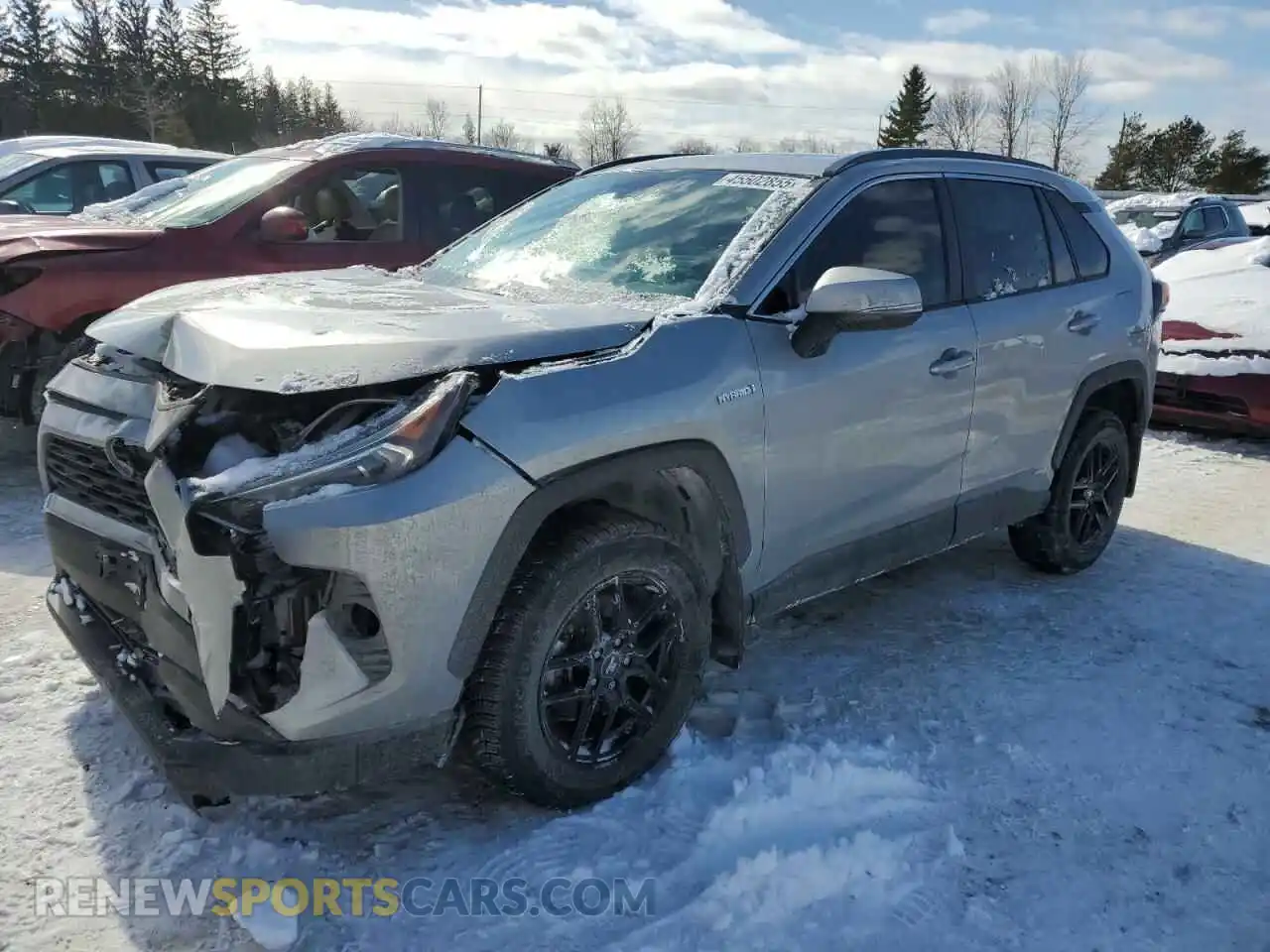 1 Photograph of a damaged car 2T3RWRFV1MW119500 TOYOTA RAV4 2021