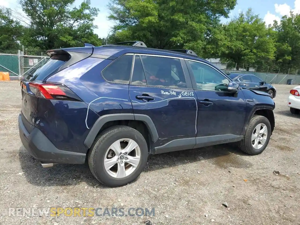 3 Photograph of a damaged car 2T3RWRFV2MW117433 TOYOTA RAV4 2021