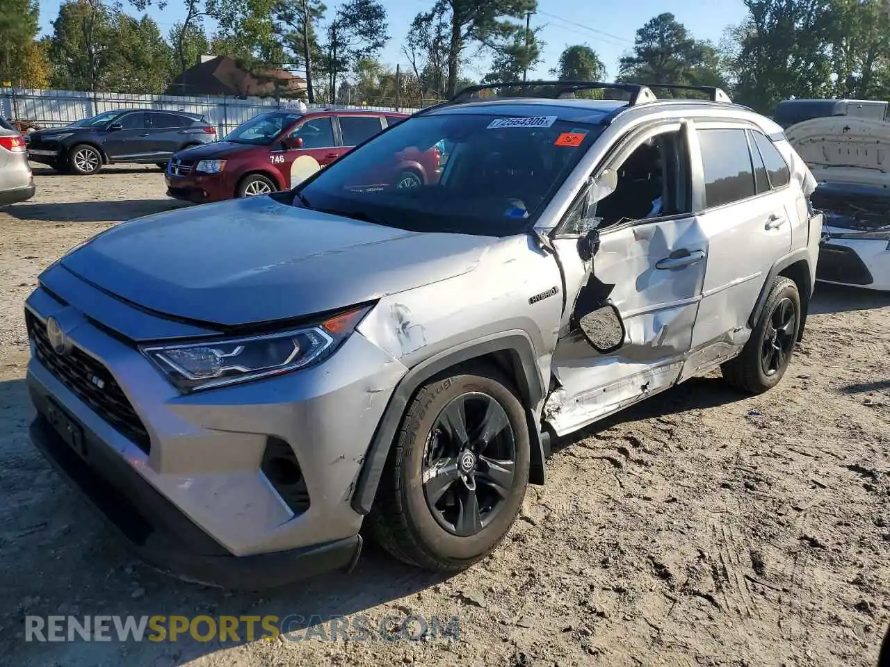 1 fotografías del automóvil dañado 2T3RWRFV2MW128190 TOYOTA RAV4 2021