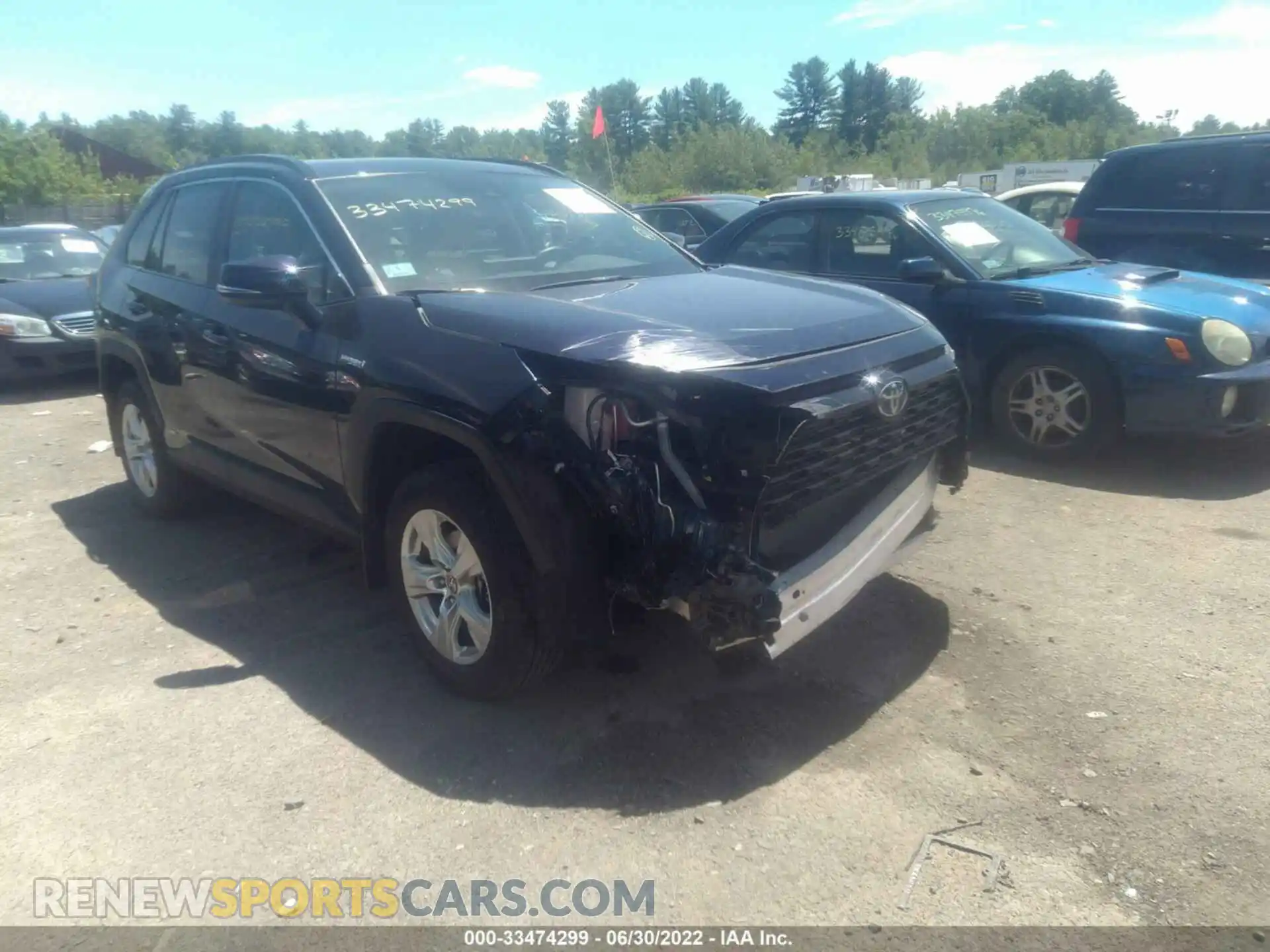 1 Photograph of a damaged car 2T3RWRFV3MW114489 TOYOTA RAV4 2021