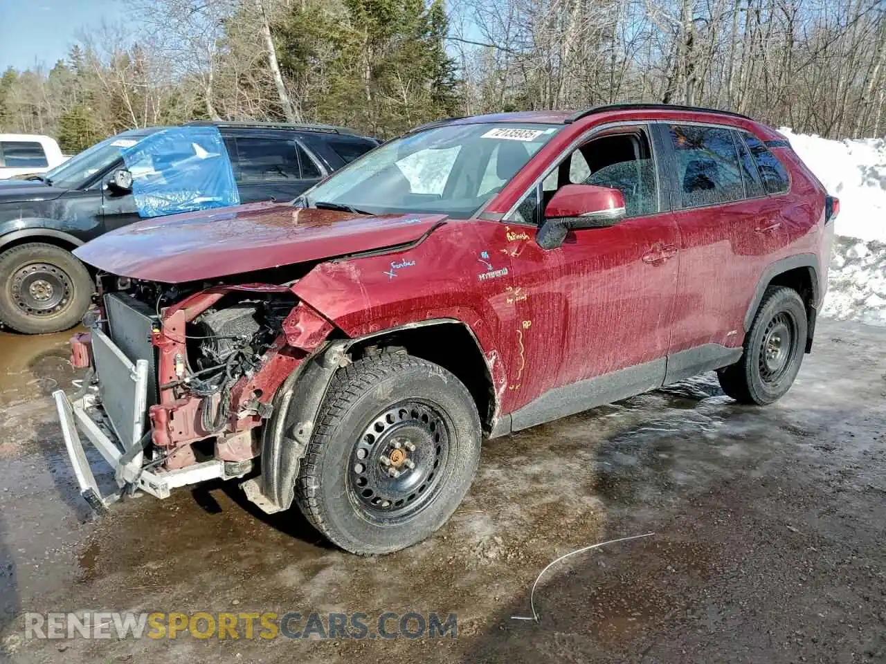 1 Фотография поврежденного автомобиля 2T3RWRFV4MW118955 TOYOTA RAV4 2021