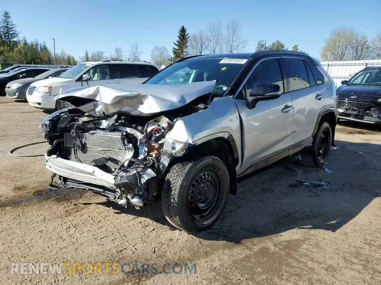 1 Photograph of a damaged car 2T3RWRFV8MW104265 TOYOTA RAV4 2021