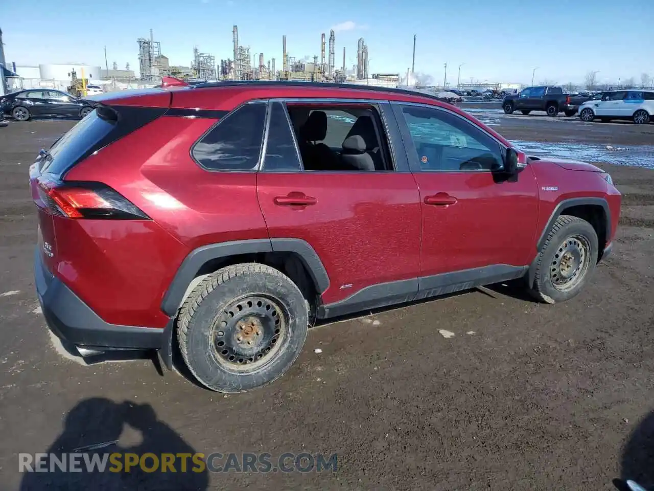 3 fotografías del automóvil dañado 2T3RWRFV8MW121485 TOYOTA RAV4 2021