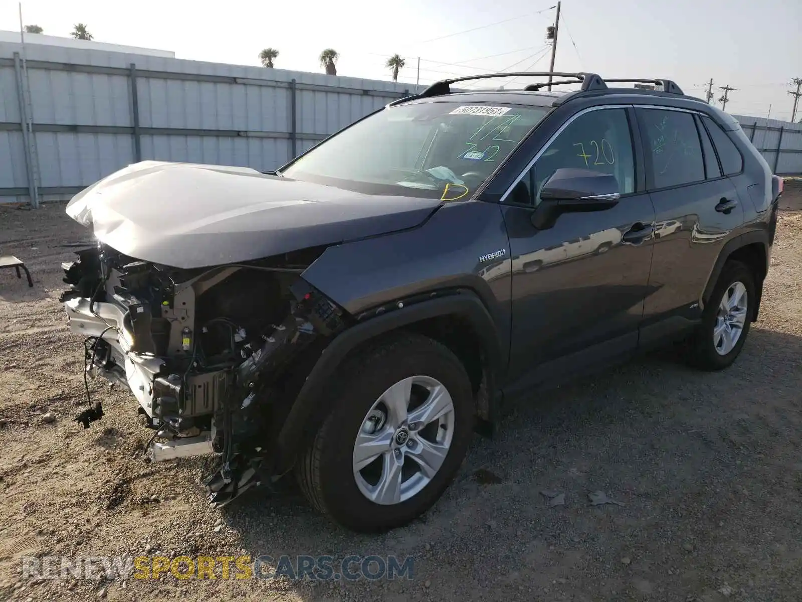 2 Photograph of a damaged car 2T3RWRFVXMW117079 TOYOTA RAV4 2021