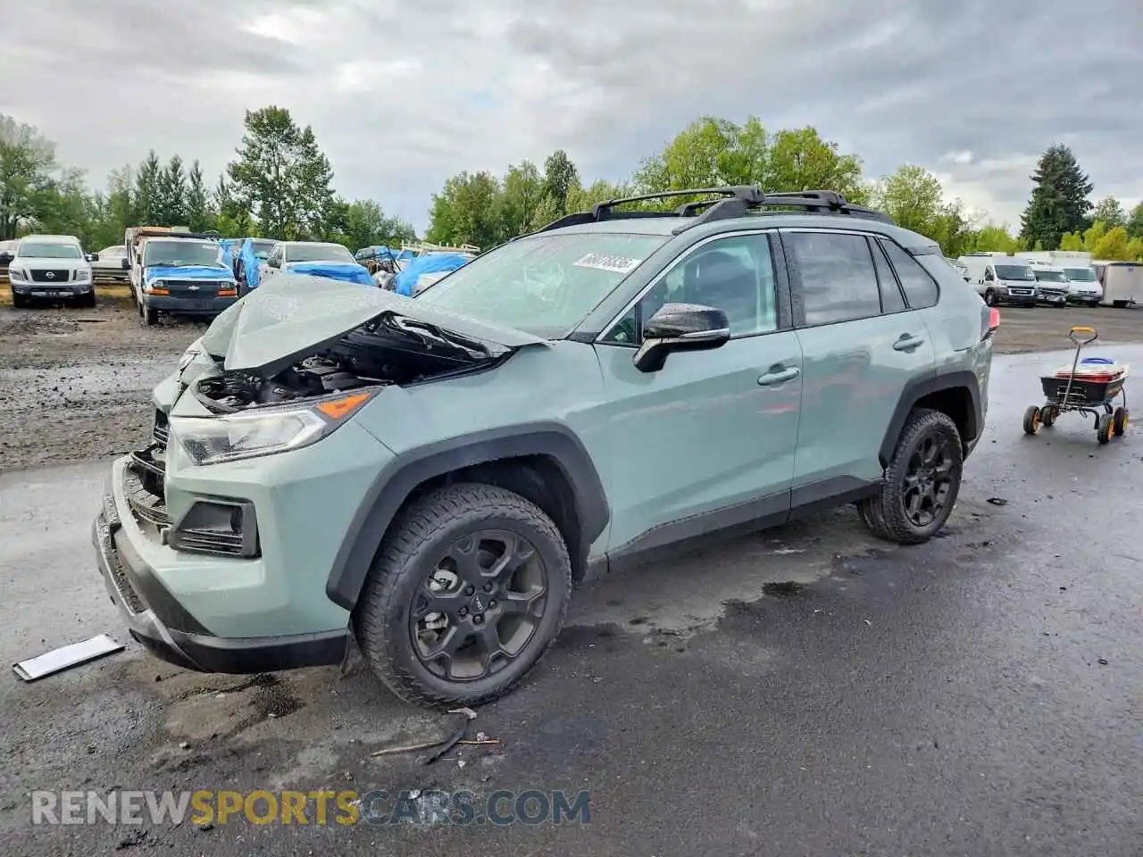 1 Photograph of a damaged car 2T3S1RFV4MW245432 TOYOTA RAV4 2021