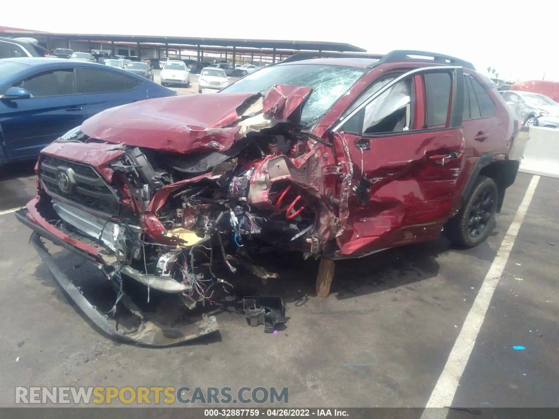 2 Photograph of a damaged car 2T3S1RFV7MW163839 TOYOTA RAV4 2021