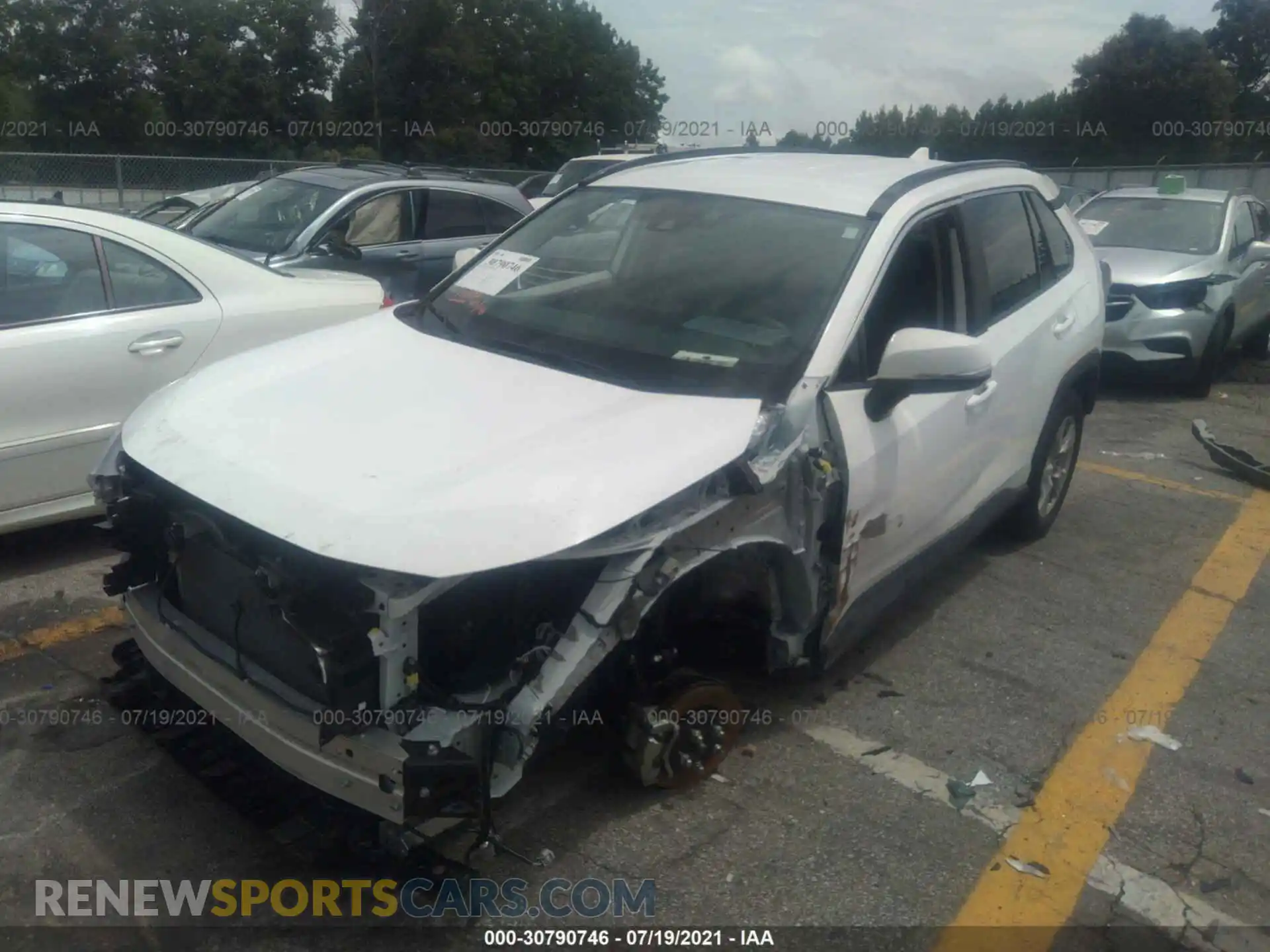 2 Photograph of a damaged car 2T3W1RFV0MC088176 TOYOTA RAV4 2021