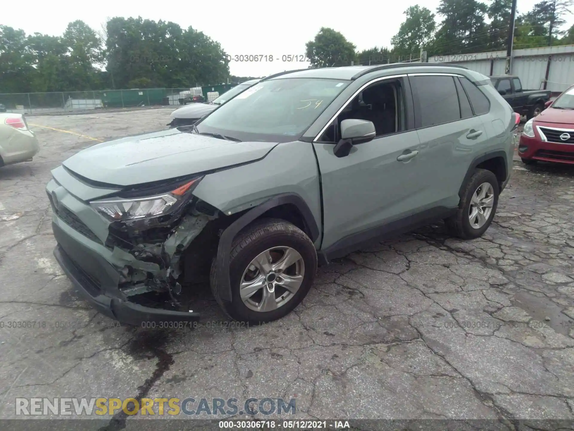 2 fotografías del automóvil dañado 2T3W1RFV0MC089358 TOYOTA RAV4 2021