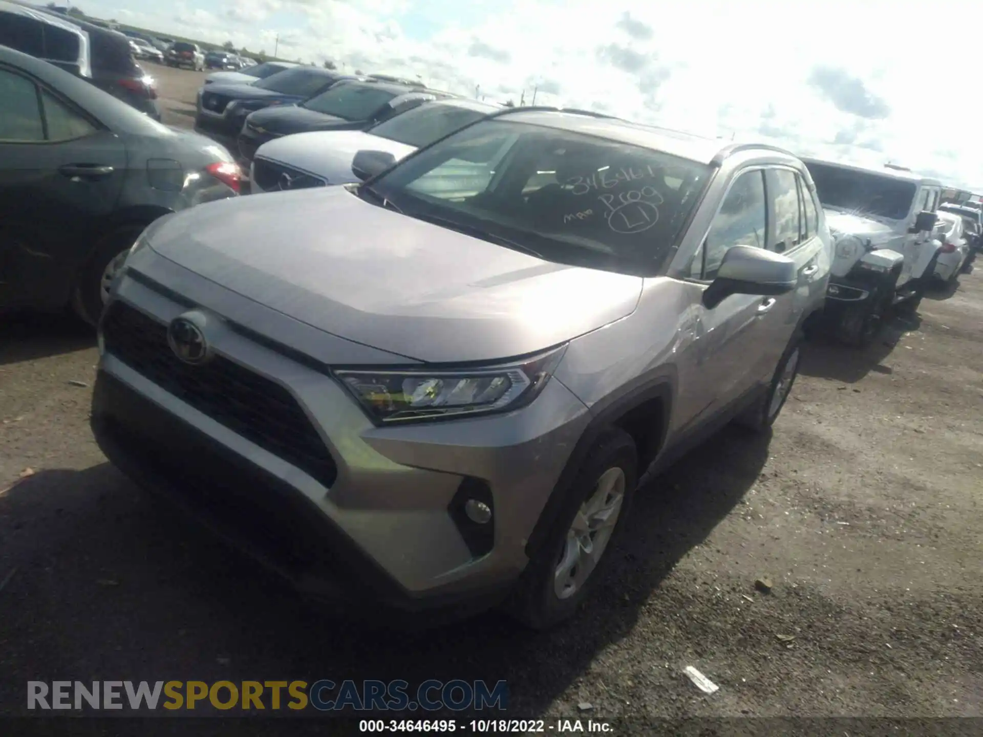 2 Photograph of a damaged car 2T3W1RFV0MC100357 TOYOTA RAV4 2021