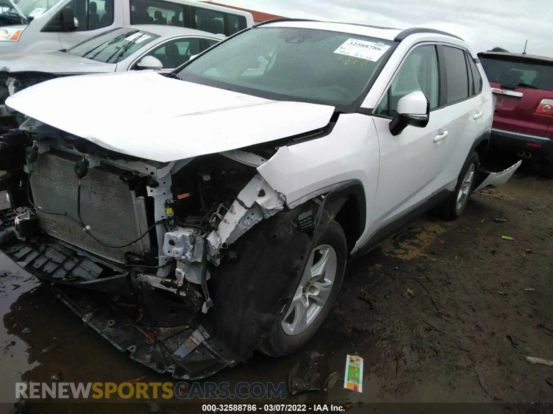 2 Photograph of a damaged car 2T3W1RFV0MC119703 TOYOTA RAV4 2021