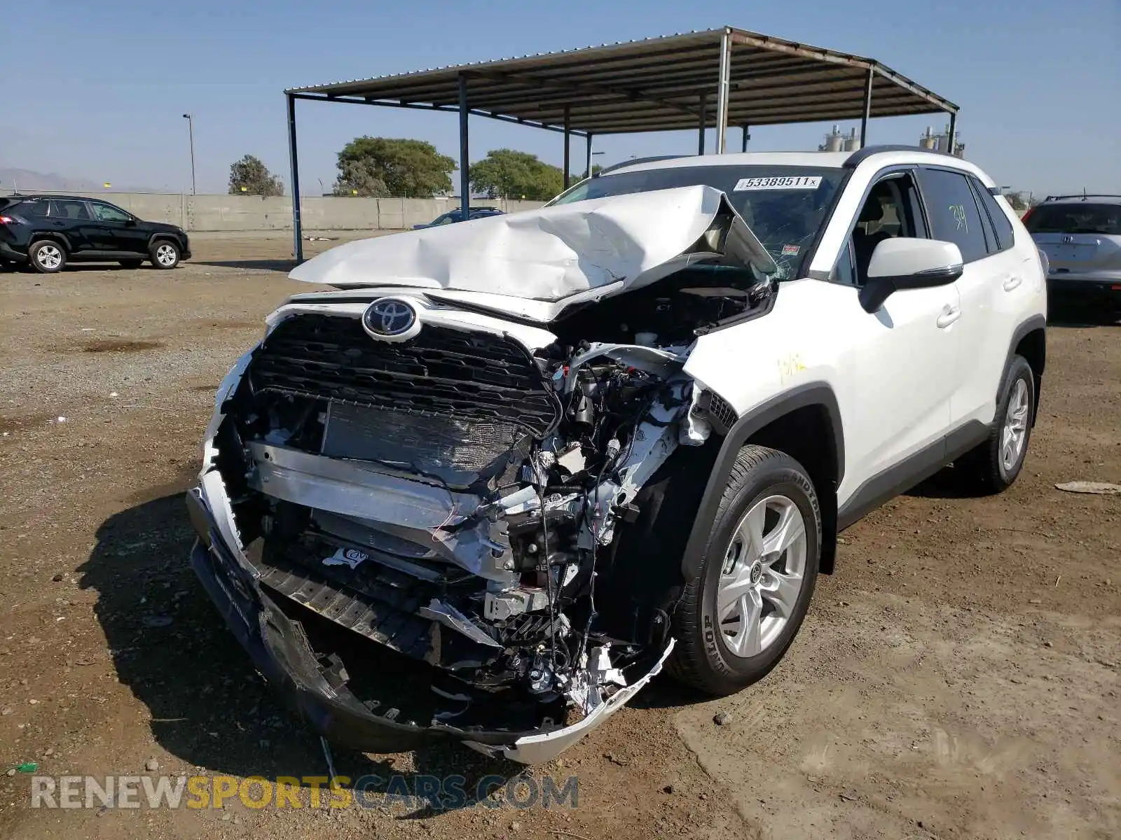 2 Photograph of a damaged car 2T3W1RFV0MC150966 TOYOTA RAV4 2021