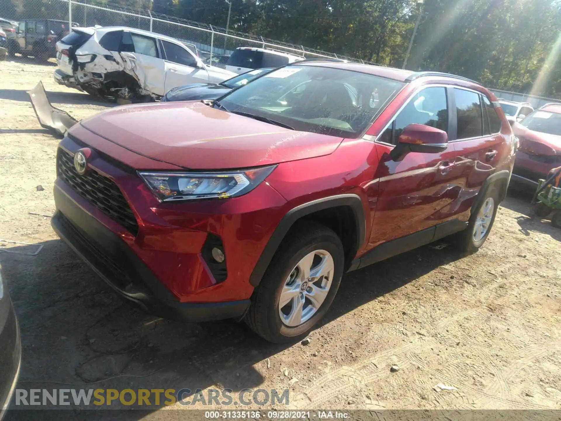 2 Photograph of a damaged car 2T3W1RFV0MW124463 TOYOTA RAV4 2021