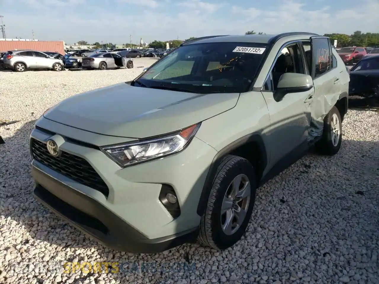 2 Photograph of a damaged car 2T3W1RFV0MW148553 TOYOTA RAV4 2021