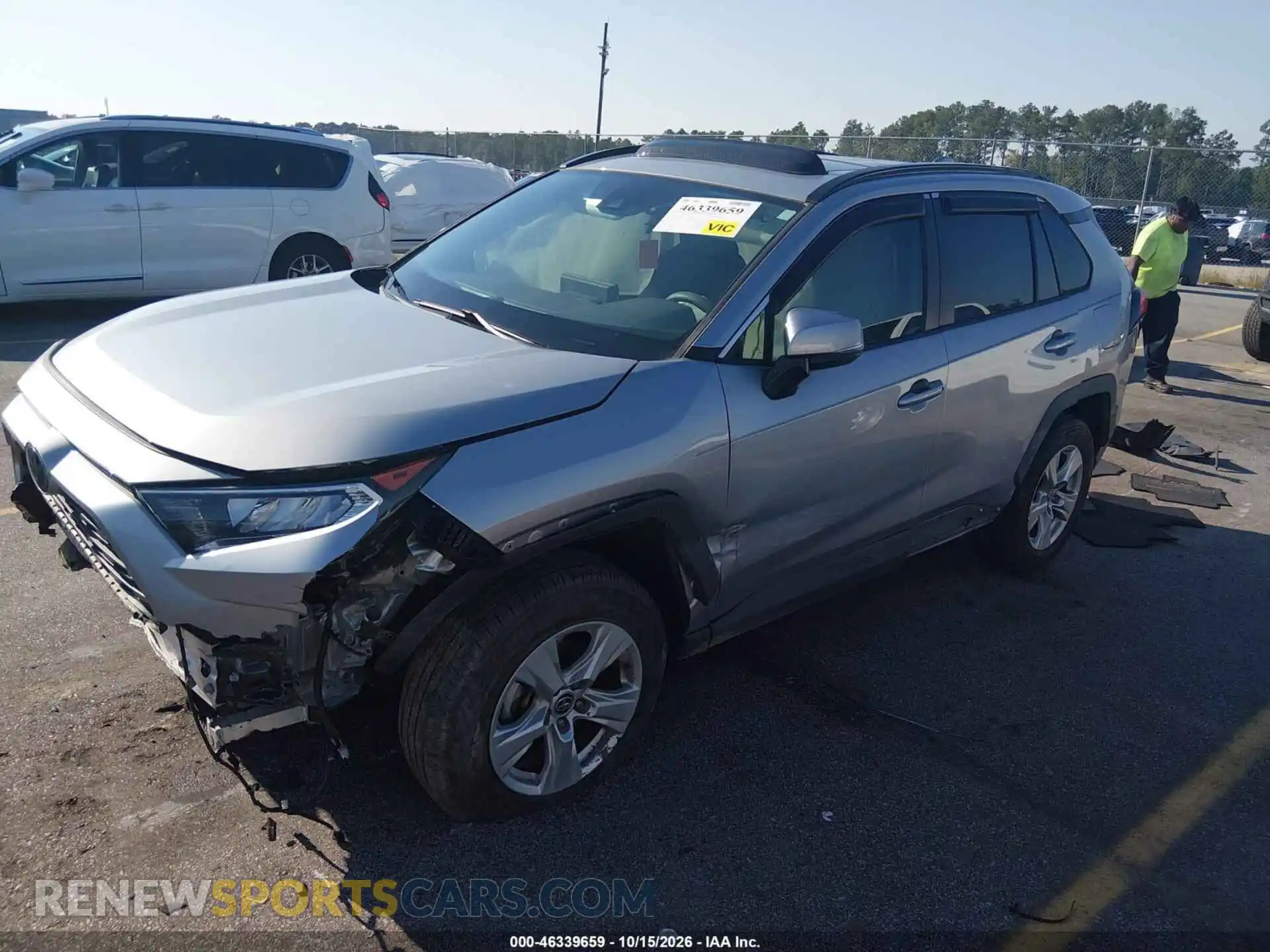 2 fotografías del automóvil dañado 2T3W1RFV1MC121167 TOYOTA RAV4 2021