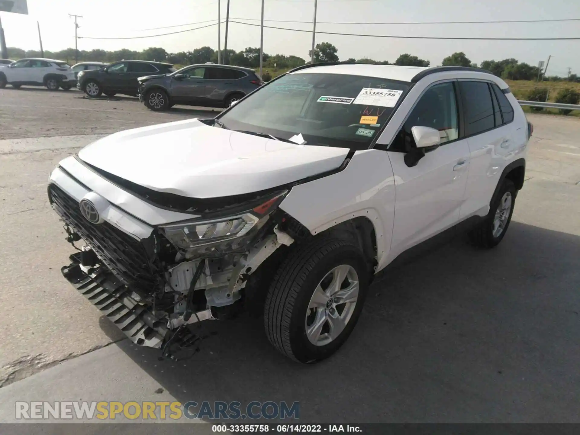 2 fotografías del automóvil dañado 2T3W1RFV1MC132749 TOYOTA RAV4 2021