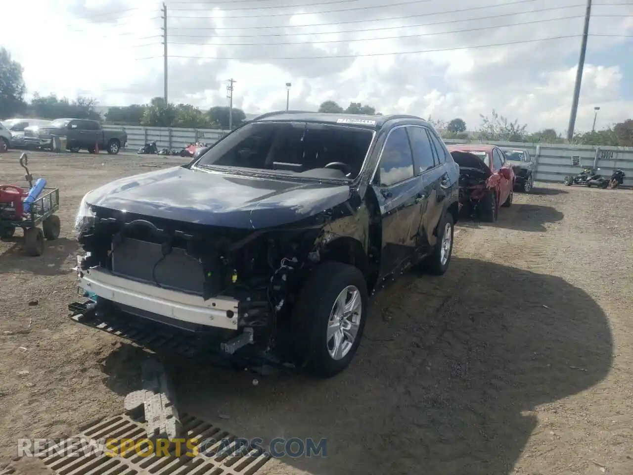2 Photograph of a damaged car 2T3W1RFV1MW106246 TOYOTA RAV4 2021