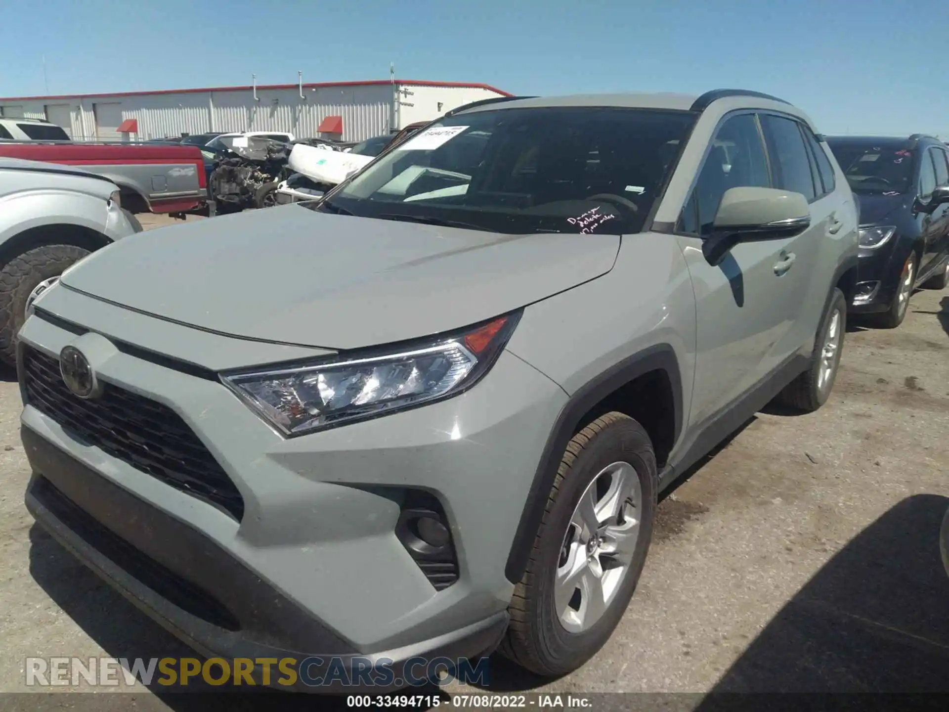 2 fotografías del automóvil dañado 2T3W1RFV2MC085991 TOYOTA RAV4 2021