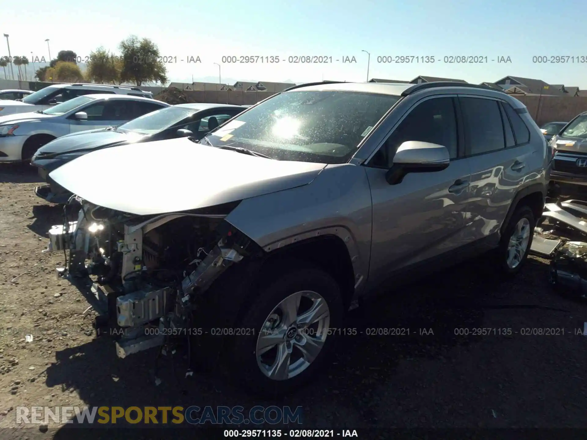 2 Photograph of a damaged car 2T3W1RFV2MC101719 TOYOTA RAV4 2021