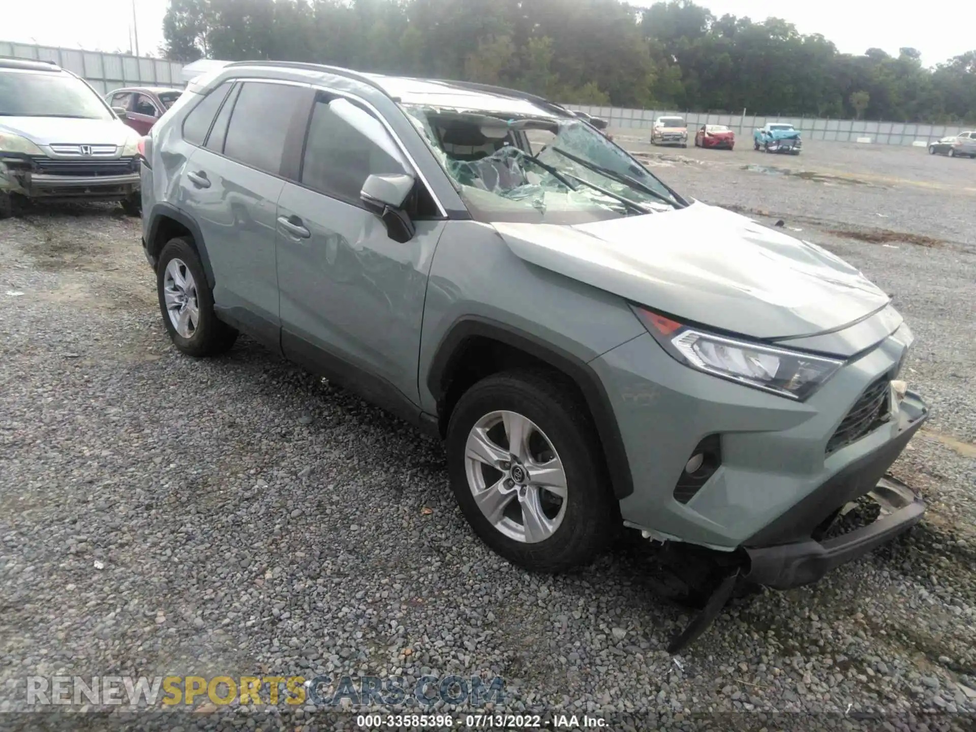 1 Photograph of a damaged car 2T3W1RFV2MW110919 TOYOTA RAV4 2021