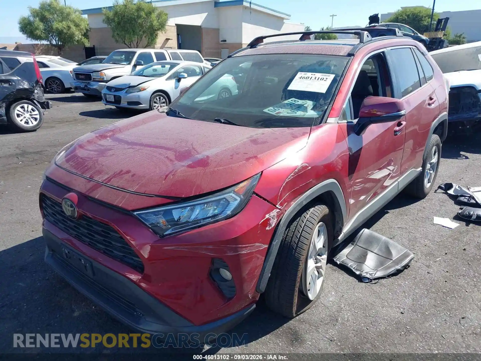 2 Фотография поврежденного автомобиля 2T3W1RFV3MW105695 TOYOTA RAV4 2021