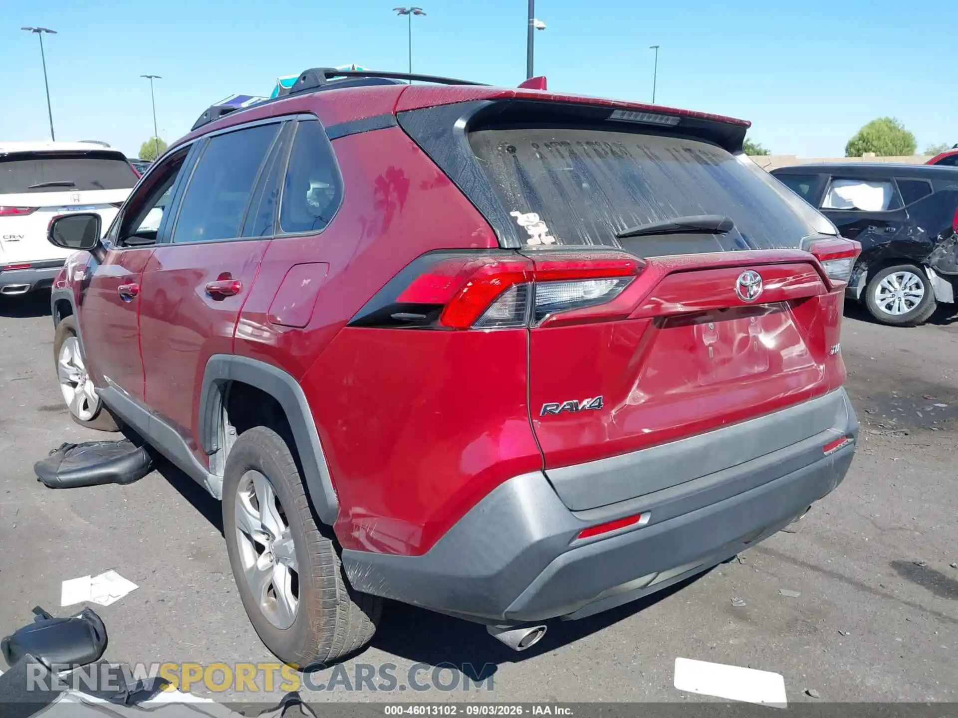 3 Фотография поврежденного автомобиля 2T3W1RFV3MW105695 TOYOTA RAV4 2021