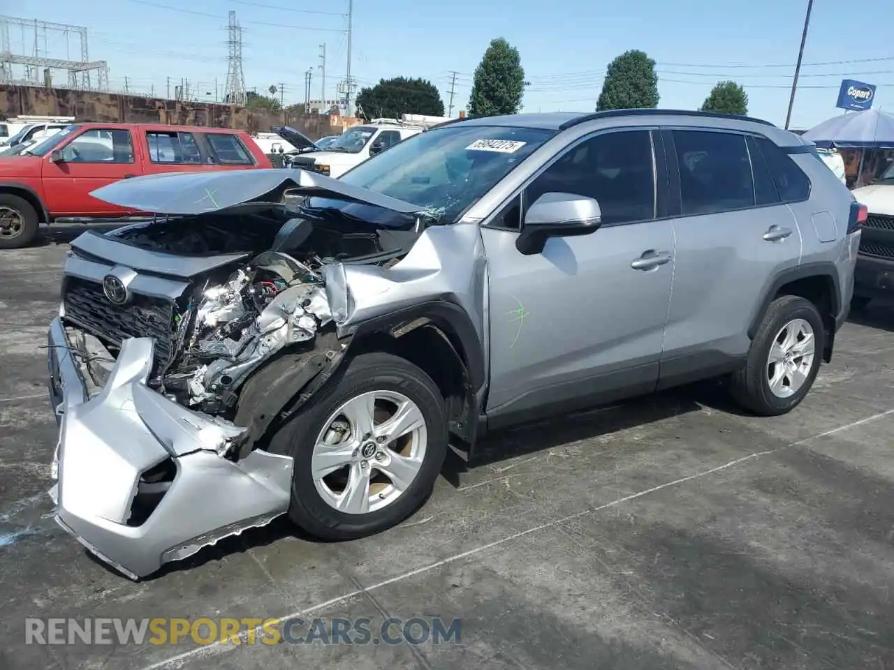 1 Photograph of a damaged car 2T3W1RFV4MC095518 TOYOTA RAV4 2021