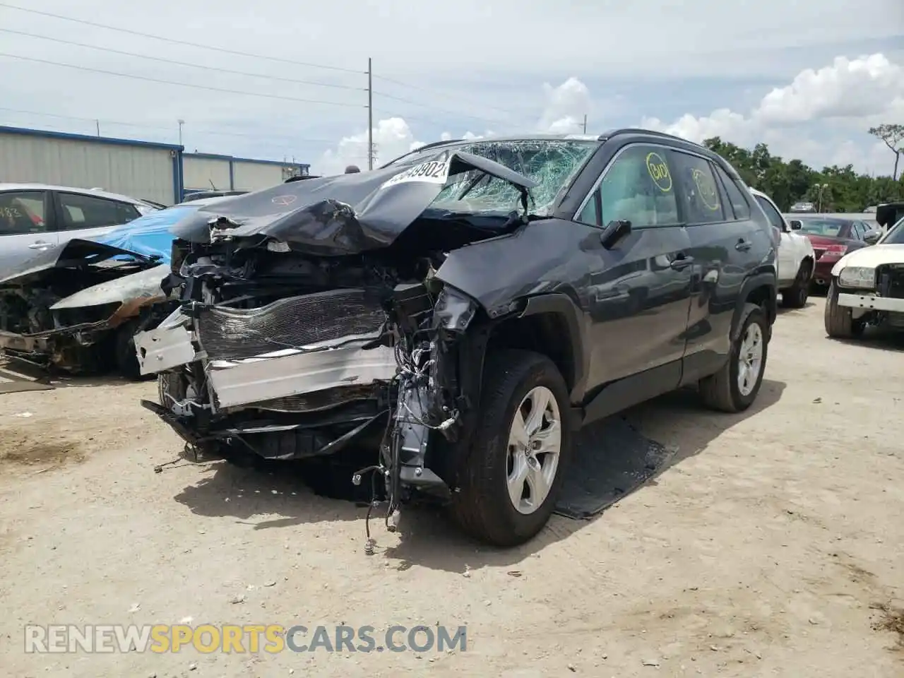 2 Photograph of a damaged car 2T3W1RFV4MC102354 TOYOTA RAV4 2021