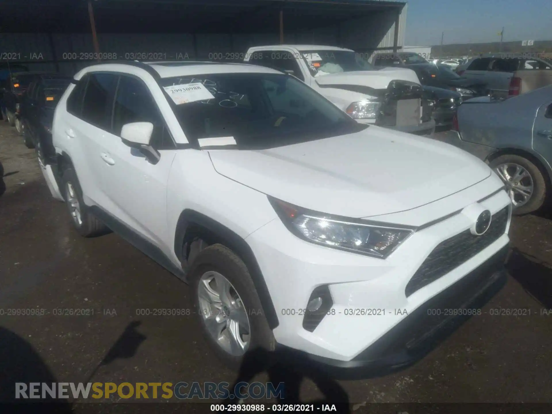 1 Photograph of a damaged car 2T3W1RFV4MC114245 TOYOTA RAV4 2021