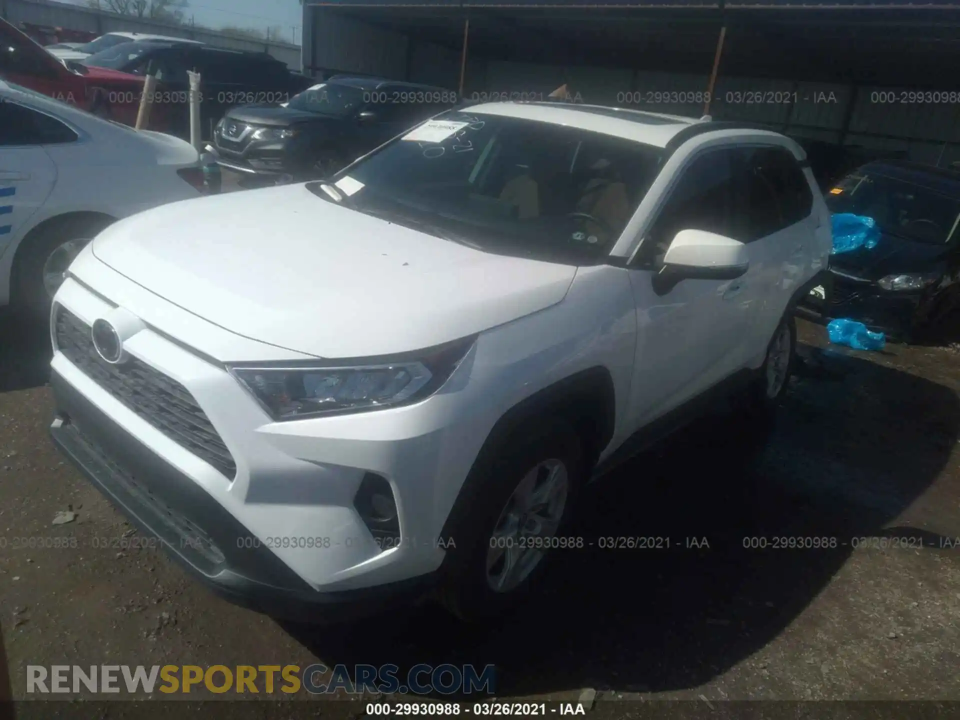 2 Photograph of a damaged car 2T3W1RFV4MC114245 TOYOTA RAV4 2021