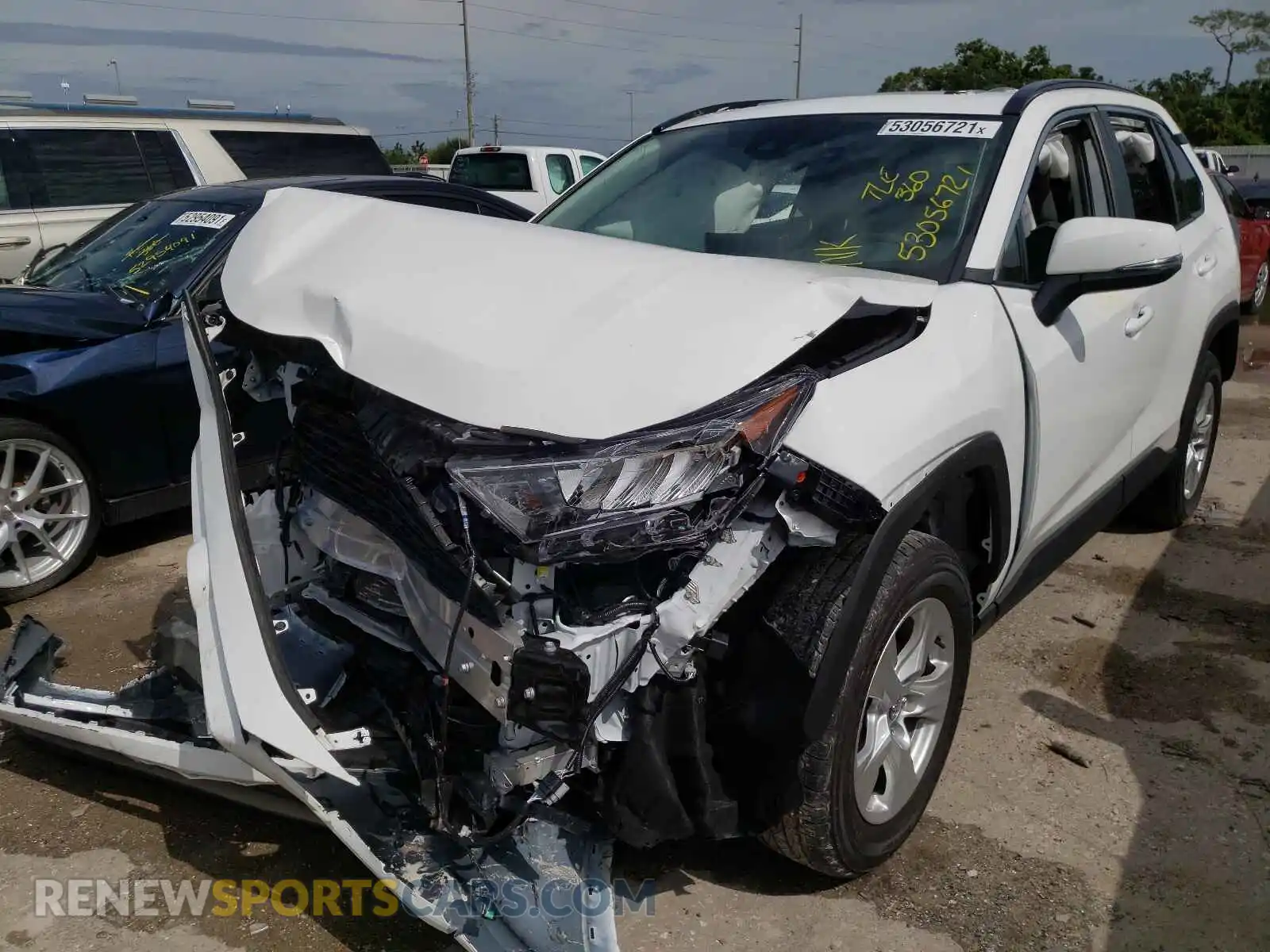 2 Photograph of a damaged car 2T3W1RFV4MW115815 TOYOTA RAV4 2021