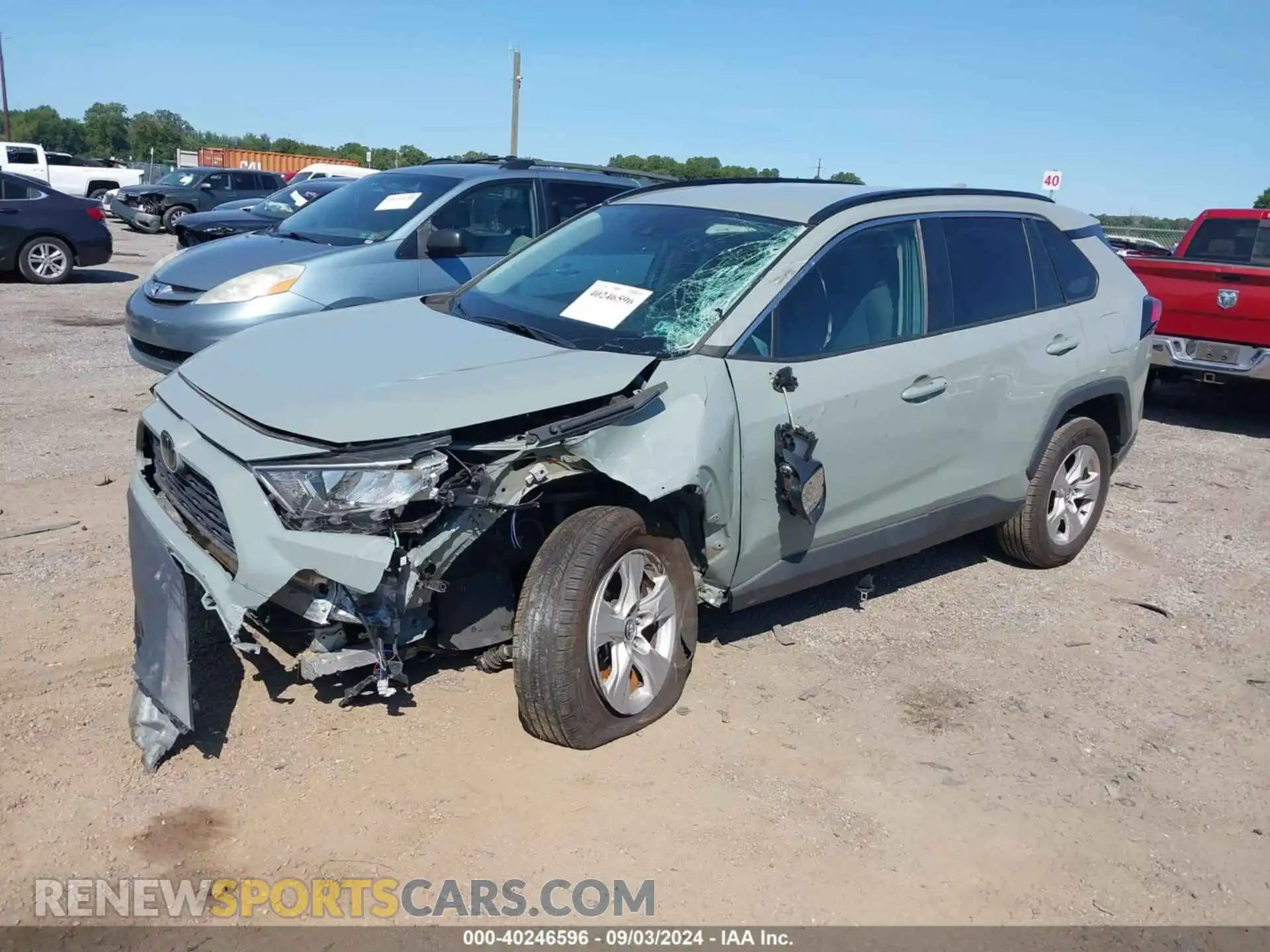2 Photograph of a damaged car 2T3W1RFV4MW115989 TOYOTA RAV4 2021