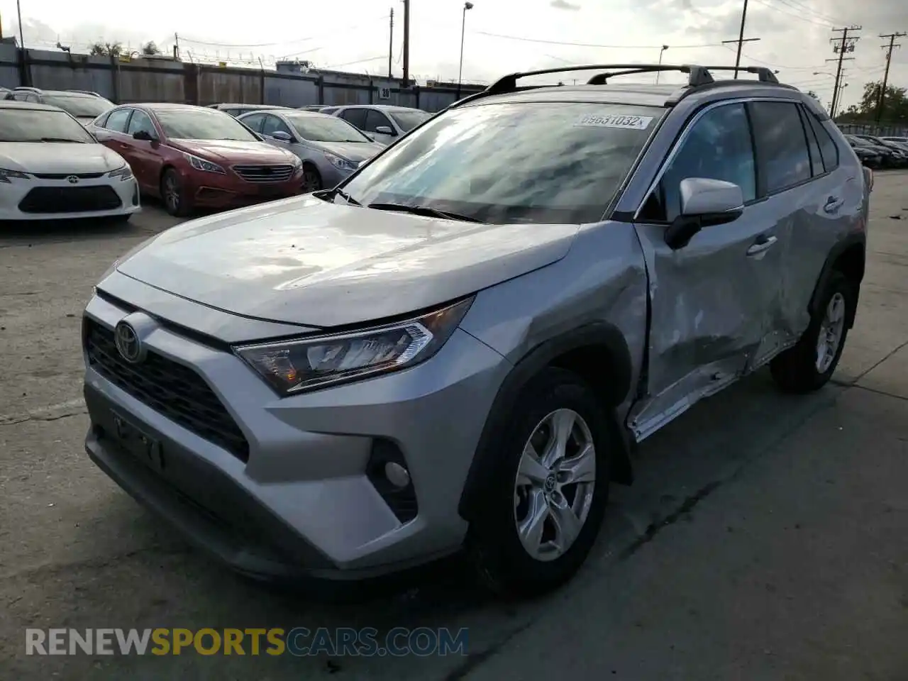 1 Photograph of a damaged car 2T3W1RFV4MW160995 TOYOTA RAV4 2021