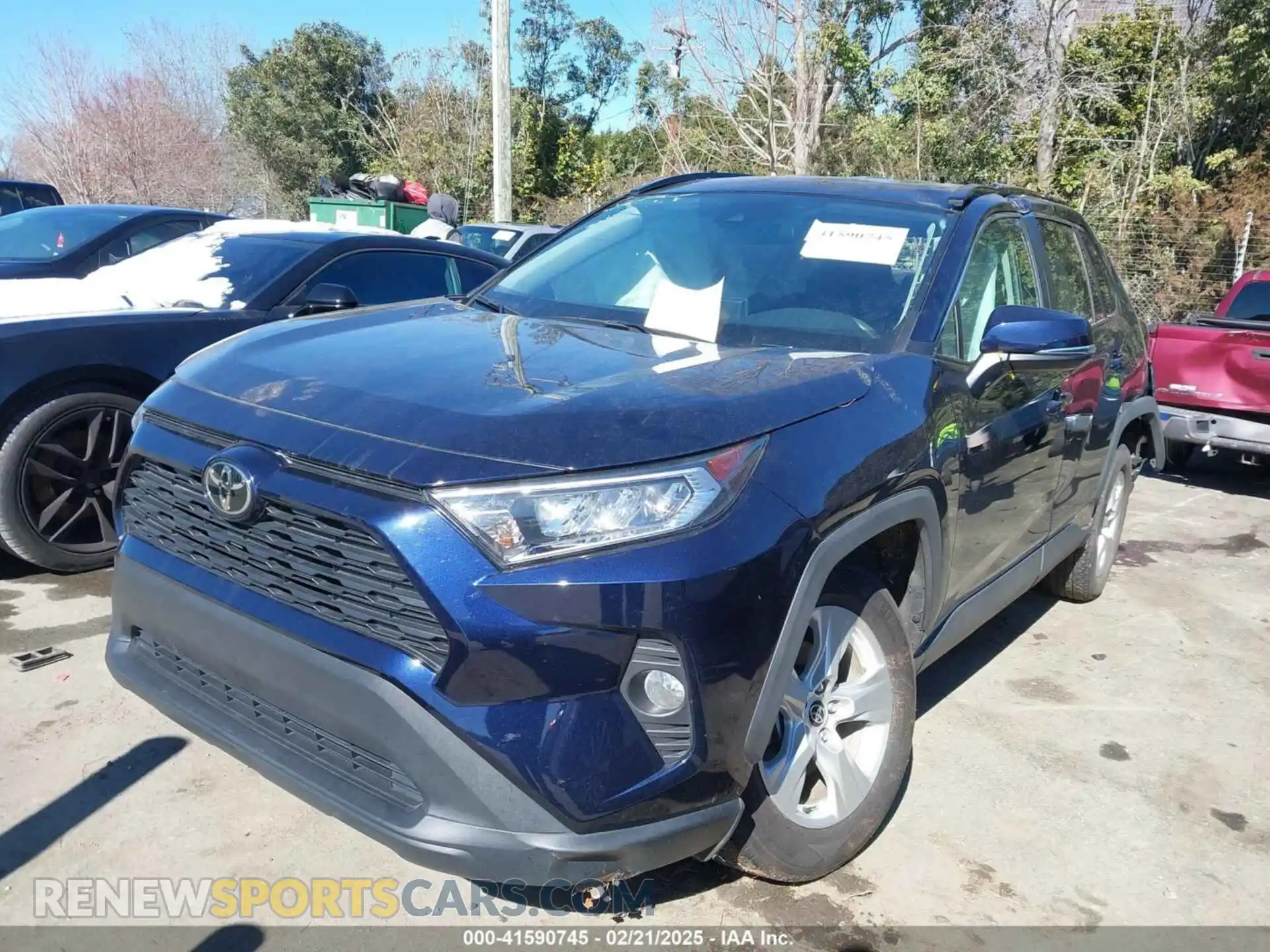 2 fotografías del automóvil dañado 2T3W1RFV4MW174380 TOYOTA RAV4 2021