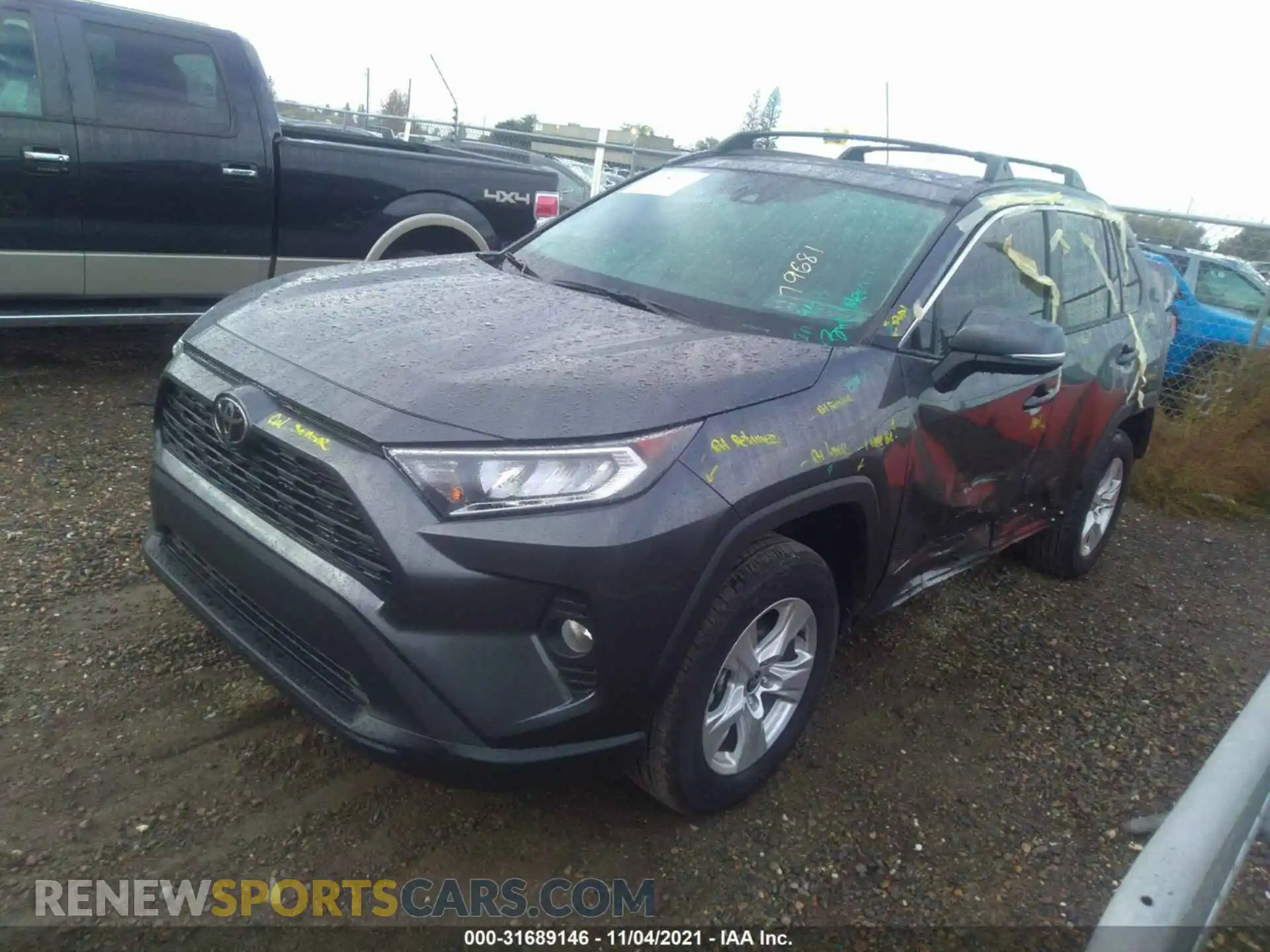 2 Photograph of a damaged car 2T3W1RFV5MC146671 TOYOTA RAV4 2021
