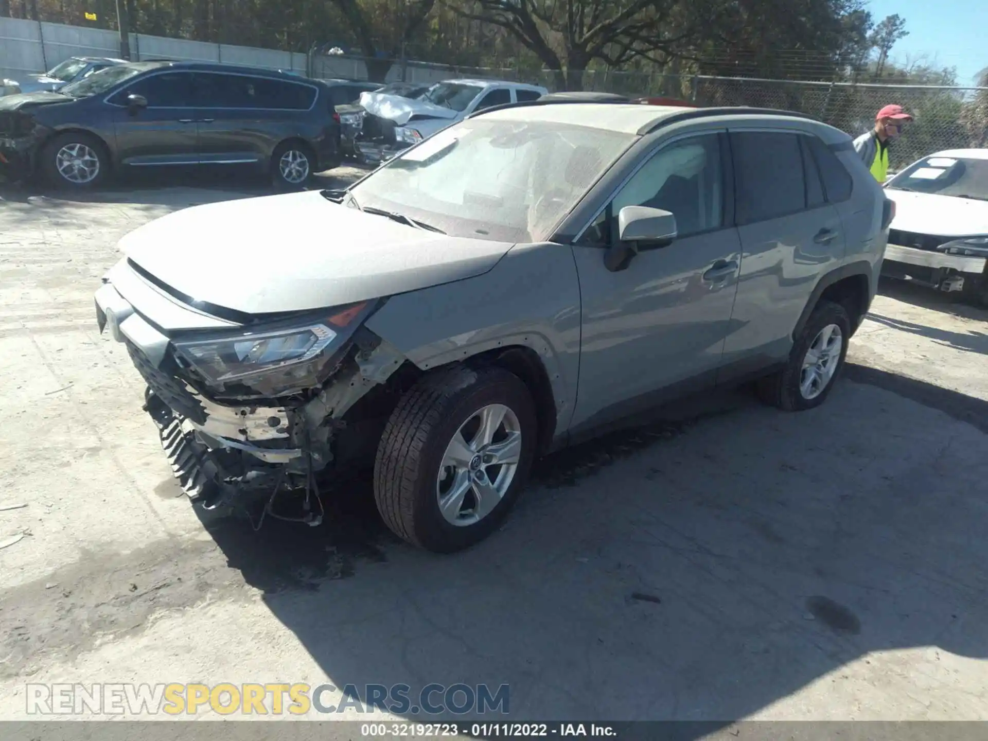 2 Photograph of a damaged car 2T3W1RFV5MW106136 TOYOTA RAV4 2021